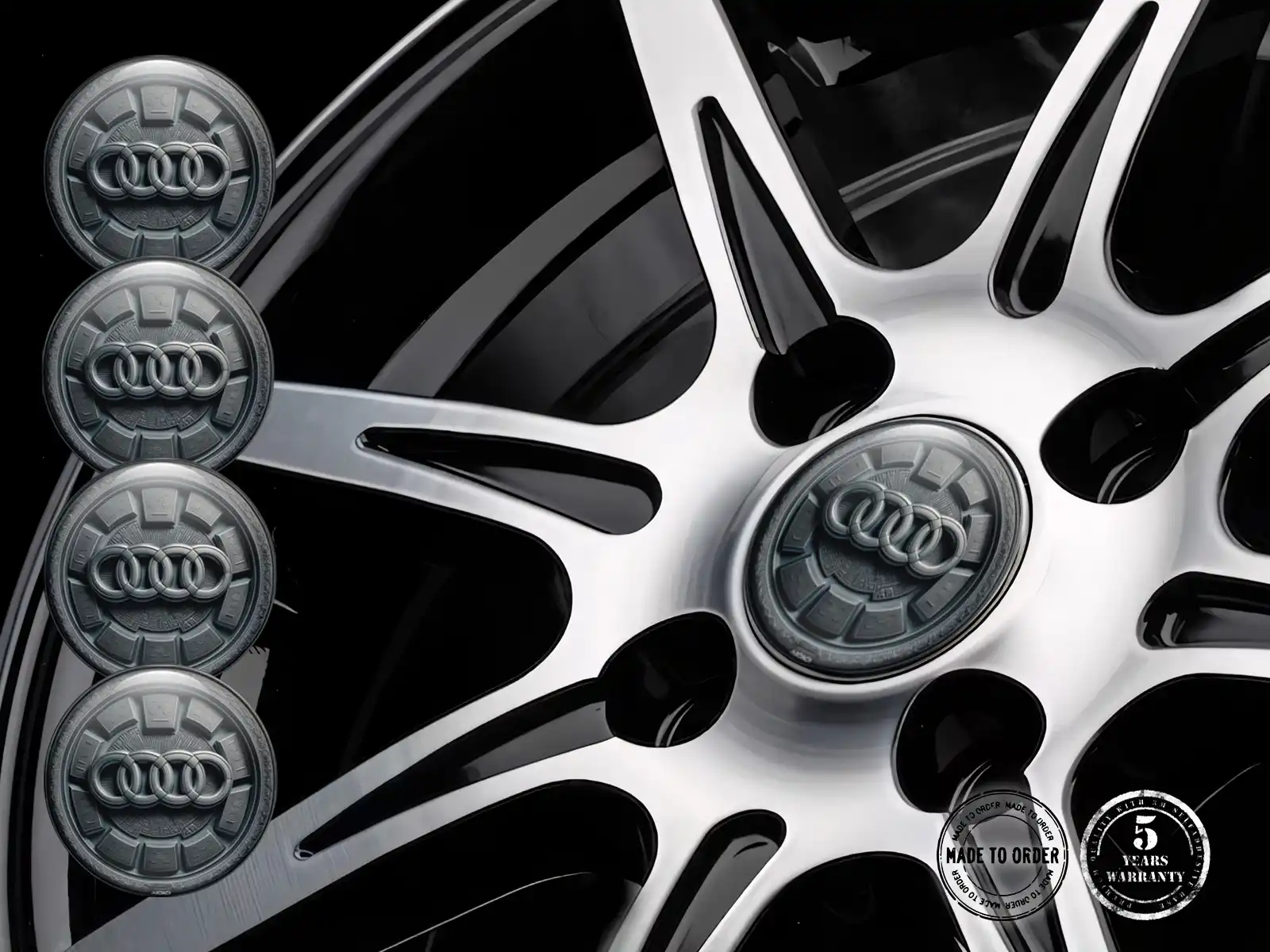 Audi Pegatinas Aro Custom Prisma Marca Drift X